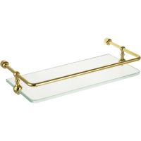 Стеклянная полка Migliore Complementi Золото арт-22000 — фото 1, Полки для ванной и душа