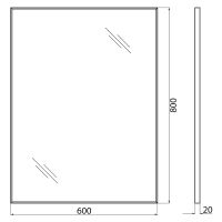 Товар: Зеркало BelBagno Хром арт-SPC-AL-600-800 - фото 3 Зеркало BelBagno Хром арт-SPC-AL-600-800 — фото 3, Зеркала в ванную комнату