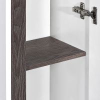 Шкаф пенал Aquaton Рене 31 подвесной Белый Грецкий орех арт-1A222003NRC80 — фото 3, Пеналы для ванной комнаты