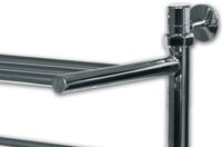 Водяной полотенцесушитель Ника Classic ЛП/ВП 50x60 с полкой Хром арт-ЛП ВП 50/60 — фото 4, Водяные полотенцесушители