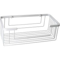 Полка корзина WasserKRAFT Белая арт-K-711W — фото 1, Полки для ванной и душа