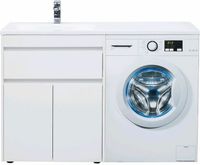 Тумба с раковиной Aquanet Токио 130 L Белая арт-239215 — фото 12, Тумбы с раковиной