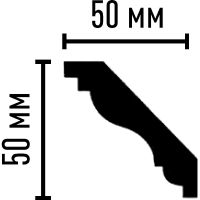 Карниз гибкий Decomaster 2400x50x50 мм арт-95638 FL — фото 2, Карнизы