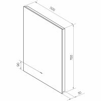 Товар: Зеркало Континент Trezhe 500x700 с подсветкой с бесконтактным выключателем арт-ЗЛП608 - фото 9 Зеркало Континент Trezhe 500x700 с подсветкой с бесконтактным выключателем арт-ЗЛП608 — фото 9, Зеркала в ванную комнату