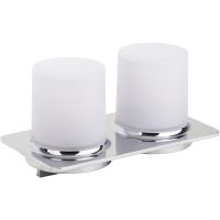 Дозатор для жидкого мыла Bemeta Organic двойной Хром Белый арт-157109271 — фото 1, Дозаторы