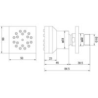 Товар: Боковая форсунка Aquatek Хром арт-AQ2098CR - фото 2 Боковая форсунка Aquatek Хром арт-AQ2098CR — фото 2, Душевые форсунки