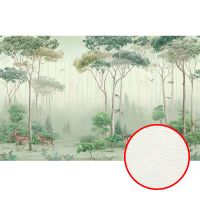 Фреска Ortograf Aurora 34119 Фактура флок FLK Флизелин (4,8*3) Зеленый/Коричневый, Пейзаж/Животные арт-34119 (флок FLK) — фото 1, Фрески