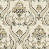 Обои Bernardo Bartalucci Gabriella Винил на флизелине (1,06*10,05) Бежевый, Дамаск арт-84132-4 — фото 1, Обои для стен