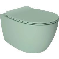 Унитаз Allen Brau Fantasy подвесной Мятный без сиденья арт-4.11004.MT — фото 1, Подвесные унитазы