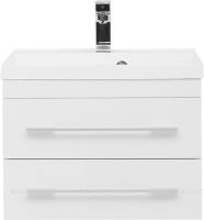 Тумба с раковиной Aquanet Нота 58 подвесная Белая арт-212800 — фото 2, Тумбы с раковиной