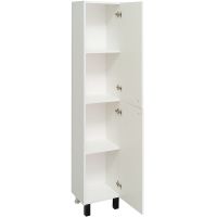 Шкаф пенал Runo Римини 35 R Белый арт-00-00001253 — фото 2, Пеналы для ванной комнаты