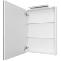 Зеркальный шкаф Roca Oleta 50 L с подсветкой Белый матовый арт-A857643501 — фото 2, Зеркальные шкафы в ванную