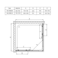 Товар: Душевой уголок Vincea Rapid 90x90 профиль Хром стекло текстурное арт-VSS-3R80/90MT - фото 11 Душевой уголок Vincea Rapid 90x90 профиль Хром стекло текстурное арт-VSS-3R80/90MT — фото 11, Квадратные душевые уголки