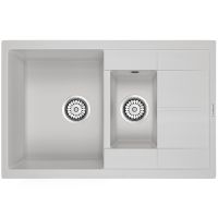 Кухонная мойка Paulmark Flugen 60/1,5 Белая арт-PM237850-WH — фото 1, Кухонные мойки