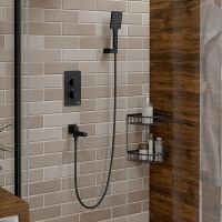 Душевая система Timo Petruma Черный арт-SX-5019/03SM — фото 2, Встраиваемые душевые комплекты