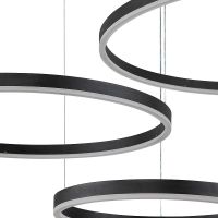 Подвесной светильник Indigo Indigo Galass 14001/3P Black Черный арт-V000032L — фото 3, Подвесные светильники