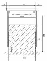 Тумба под раковину 1MarKa Gaula 80Н Графит матовый арт-У92547 — фото 10, Тумбы под раковину