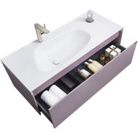 Тумба с раковиной Orans BC-4060-1200L 120 подвесная Лиловая матовая арт-40601200L — фото 4, Тумбы с раковиной