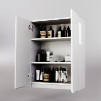 Подвесной шкаф Style Line Марелла 60 Люкс Plus Белый глянец антискрейтч арт-СС-00002422 — фото 3, Шкафы для ванной