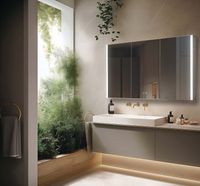 Зеркальный шкаф Aquatek 120 с подсветкой Хром арт-AQ7129-MLC — фото 4, Зеркальные шкафы в ванную