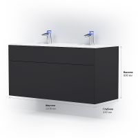 Товар: Тумба под раковину AM.PM Inspire V2.0 120 подвесная Графит матовая арт-M50AFHX1203GM - фото 10 Тумба под раковину AM.PM Inspire V2.0 120 подвесная Графит матовая арт-M50AFHX1203GM — фото 10, Тумбы под раковину