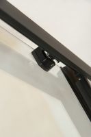 Душевой уголок Orange 120x90 профиль Черный стекло прозрачное арт-E23-12090TB — фото 8, Прямоугольные душевые уголки