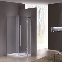 Душевой уголок Grossman 190х90 профиль Хром стекло прозрачное арт-GR-6090 — фото 2, Квадратные душевые уголки