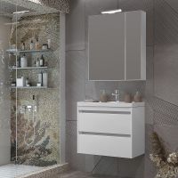 Тумба под раковину Opadiris Фреш 70 подвесная Белая глянцевая арт-00-00003577 — фото 3, Тумбы под раковину