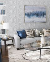 Обои Solo Anemone Винил на флизелине (1,06*10,05) Серый, Геометрия/Ромб арт-168545-12 — фото 2, Обои для стен