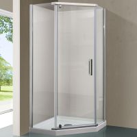 Душевой уголок Vincea Stresa 90x90 профиль Хром стекло прозрачное арт-VSP-1S900CL — фото 1, Душевые уголки трапеция