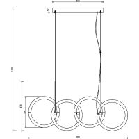 Подвесной светильник Maytoni Modern Node Золото Белый арт-MOD165PL-L40G3K — фото 5, Подвесные светильники