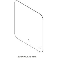 Зеркало AM.PM X-Joy 60 с подсветкой с ИК-сенсорным выключателем арт-M85MOX10601S1 — фото 10, Зеркала в ванную комнату