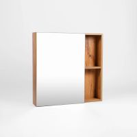 Зеркальный шкаф VIANT Бостон 60 Дуб Вотан арт-VBOS60-ZSH — фото 2, Зеркальные шкафы в ванную