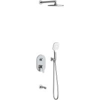 Душевая система Teska Amos Хром арт-AS3400 — фото 1, Встраиваемые душевые комплекты