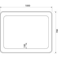 Товар: Зеркало Iddis Esper 100 с подсветкой Белое матовое c сенсорным выключателем и диммером арт-ESP1000i98 - фото 9 Зеркало Iddis Esper 100 с подсветкой Белое матовое c сенсорным выключателем и диммером арт-ESP1000i98 — фото 9, Зеркала в ванную комнату