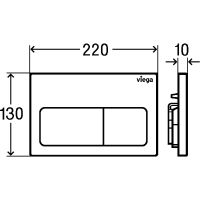 Клавиша смыва Viega Prevista Visign for Life 8601.1 Хром глянцевый арт-773717 — фото 4, Кнопки смыва