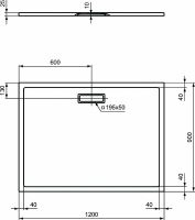 Акриловый поддон для душа Ideal Standard Ultraflat New 120х90 Белый арт-T448301 — фото 5, Акриловые душевые поддоны