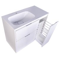 Тумба под раковину Style Line Барселона 90 L Белая арт-СС-00002345 — фото 2, Тумбы под раковину