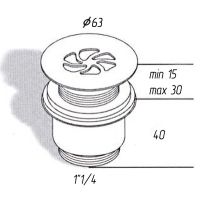 Товар: Донный клапан Migliore Ricambi Хром арт-17950 - фото 3 Донный клапан Migliore Ricambi Хром арт-17950 — фото 3, Донные клапаны