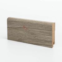 Плинтуса Deartio Древесные декоры Дуб Монте-Карло Белый МДФ 2050х80х16 мм арт-B202-02 — фото 1, Напольные плинтусы