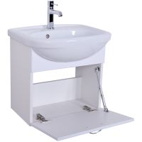 Тумба с раковиной Orange Лайт 45 подвесная Белый глянец арт-LRA-45TUW+RA — фото 7, Тумбы с раковиной