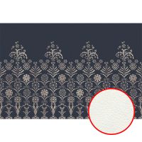 Фреска Ortograf Splendo 31755 Фактура флок FLK Флизелин (4*2,7) Синий/Бежевый, Орнамент арт-31755 (флок FLK) — фото 1, Фрески