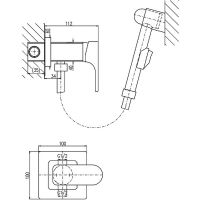 Товар: Гигиенический душ со смесителем Rav Slezak Yukon Черный матовый арт-YU147/1CMAT - фото 2 Гигиенический душ со смесителем Rav Slezak Yukon Черный матовый арт-YU147/1CMAT — фото 2, Гигиенические души