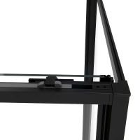 Душевой уголок Vincea Slim Soft 100x100 профиль Черный стекло прозрачное арт-VSR-1SS1010CLB — фото 7, Квадратные душевые уголки