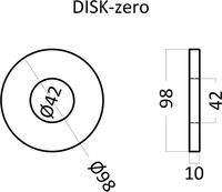 Гипсовая 3д панель Artpole Elementary Disk-zero 98x98 мм арт-E-0015 — фото 5, Гипсовые 3Д панели