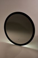 Зеркало Sintesi Callisto 80 с подсветкой Черное матовое с сенсорным выключателем арт-SIN-SPEC-CALLISTO-80 — фото 4, Зеркала в ванную комнату