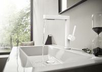 Смеситель для раковины Hansgrohe Finoris Белый матовый арт-76063700 — фото 3, Смесители для раковины