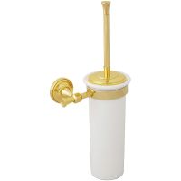 Ершик для унитаза Migliore Fortuna Белый матовый Золото арт-27736 — фото 1, Ершики для унитаза