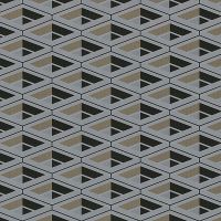 Обои Zambaiti Parati Vision Винил на флизелине (0,70*10,05) Серебряный/Бронзовый/Черный, Геометрия/Ромб арт-76006 — фото 1, Обои для стен