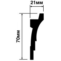 Карниз HIWOOD 2000x70x21 мм арт-A70V1 — фото 2, Карнизы